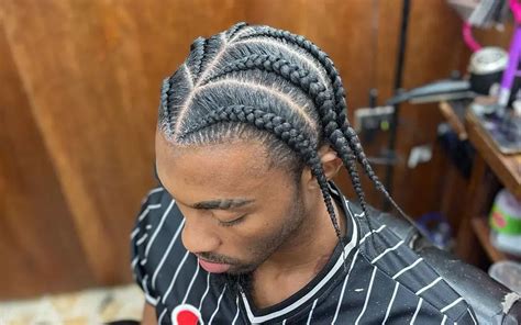 braids for black males|handsome black man with braids.